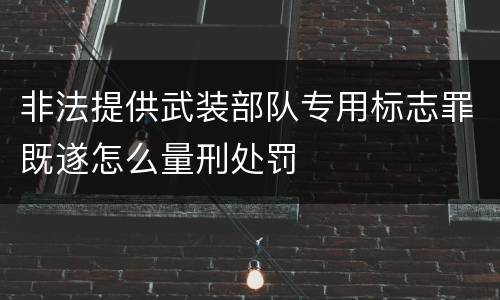 非法提供武装部队专用标志罪既遂怎么量刑处罚