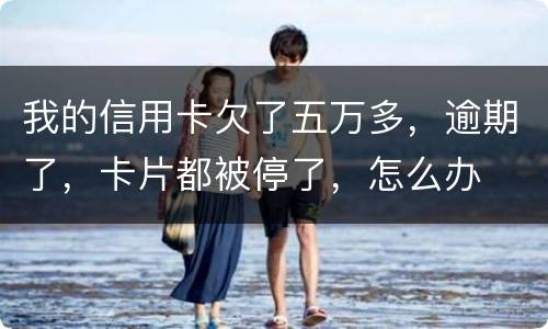 我的信用卡欠了五万多，逾期了，卡片都被停了，怎么办