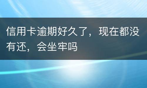 信用卡逾期好久了，现在都没有还，会坐牢吗
