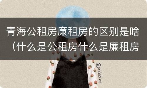 青海公租房廉租房的区别是啥（什么是公租房什么是廉租房）