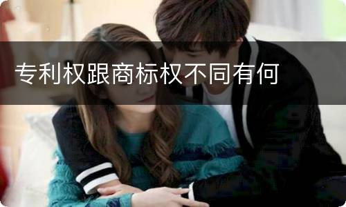 专利权跟商标权不同有何