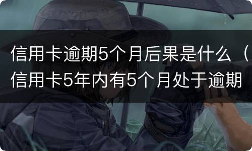 信用卡逾期5个月后果是什么（信用卡5年内有5个月处于逾期状态是什么意思）