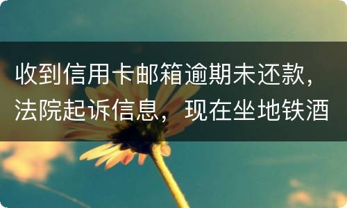 收到信用卡邮箱逾期未还款，法院起诉信息，现在坐地铁酒店开房会不会被抓