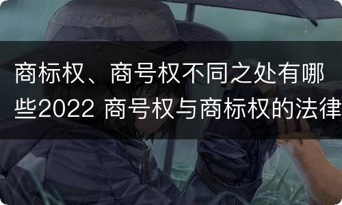 商标权、商号权不同之处有哪些2022 商号权与商标权的法律冲突与解决