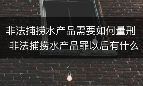 非法捕捞水产品需要如何量刑 非法捕捞水产品罪以后有什么