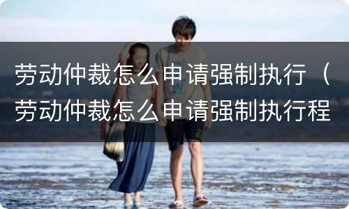 劳动仲裁怎么申请强制执行（劳动仲裁怎么申请强制执行程序）
