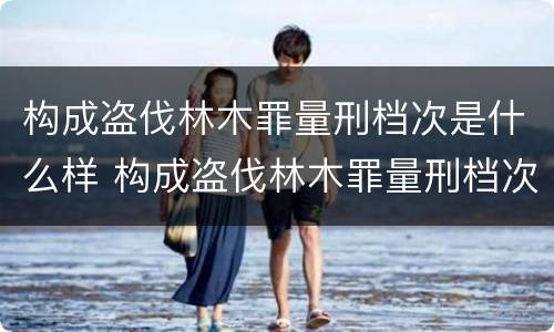 构成盗伐林木罪量刑档次是什么样 构成盗伐林木罪量刑档次是什么样的
