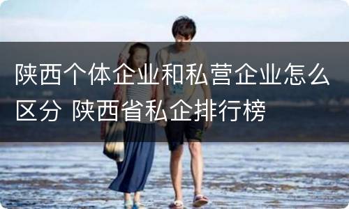 陕西个体企业和私营企业怎么区分 陕西省私企排行榜