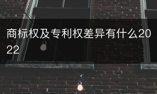 商标权及专利权差异有什么2022