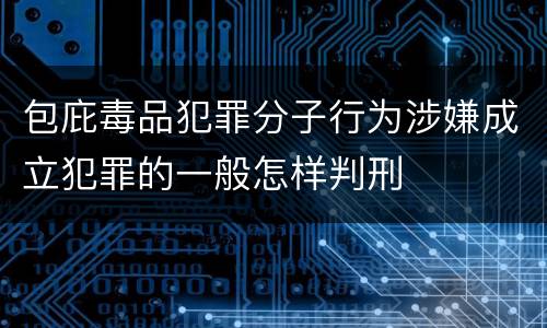 包庇毒品犯罪分子行为涉嫌成立犯罪的一般怎样判刑