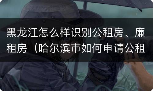 黑龙江怎么样识别公租房、廉租房（哈尔滨市如何申请公租房廉租房）