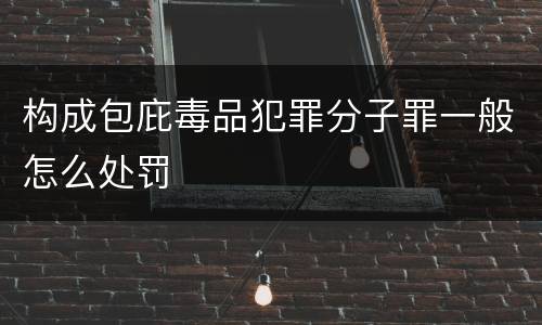 构成包庇毒品犯罪分子罪一般怎么处罚