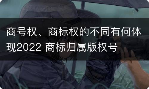 商号权、商标权的不同有何体现2022 商标归属版权号