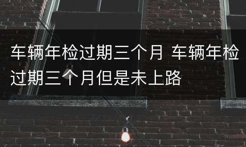 车辆年检过期三个月 车辆年检过期三个月但是未上路