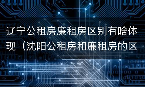 辽宁公租房廉租房区别有啥体现（沈阳公租房和廉租房的区别）
