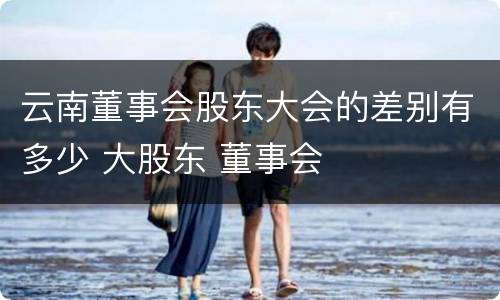 云南董事会股东大会的差别有多少 大股东 董事会