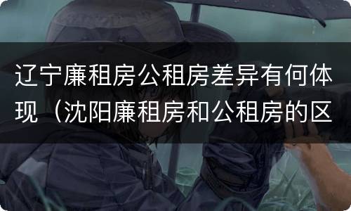 辽宁廉租房公租房差异有何体现（沈阳廉租房和公租房的区别）