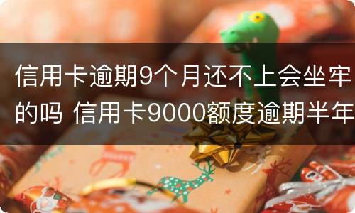 信用卡逾期9个月还不上会坐牢的吗 信用卡9000额度逾期半年