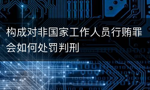 构成对非国家工作人员行贿罪会如何处罚判刑