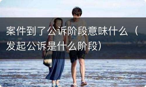 案件到了公诉阶段意味什么（发起公诉是什么阶段）