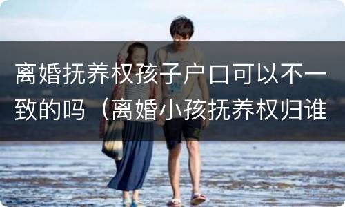 离婚抚养权孩子户口可以不一致的吗（离婚小孩抚养权归谁,户口就一定归谁吗）