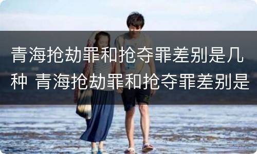 青海抢劫罪和抢夺罪差别是几种 青海抢劫罪和抢夺罪差别是几种判刑