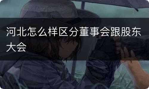 河北怎么样区分董事会跟股东大会