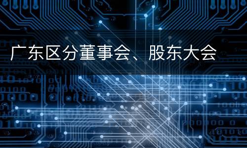 广东区分董事会、股东大会