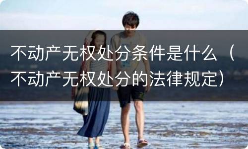 不动产无权处分条件是什么（不动产无权处分的法律规定）