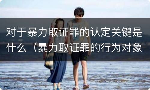 对于暴力取证罪的认定关键是什么（暴力取证罪的行为对象）