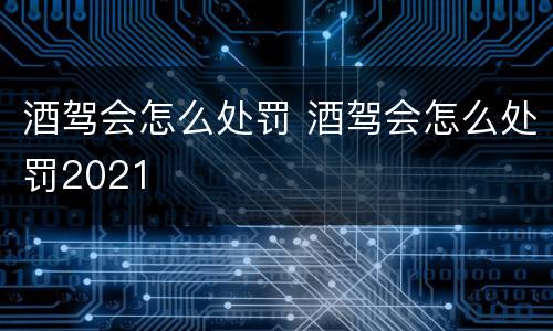 酒驾会怎么处罚 酒驾会怎么处罚2021