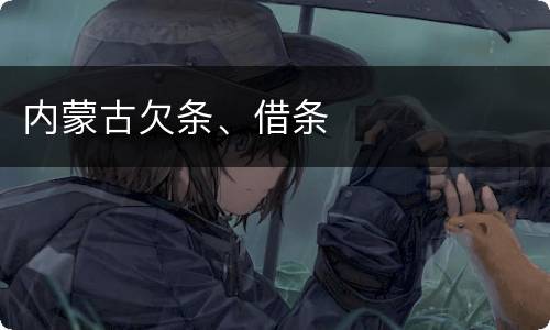 内蒙古欠条、借条