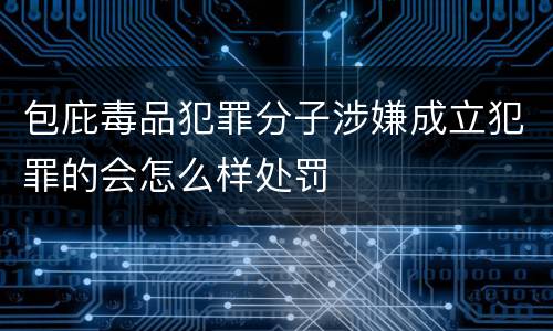 包庇毒品犯罪分子涉嫌成立犯罪的会怎么样处罚