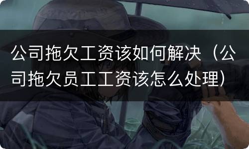 公司拖欠工资该如何解决（公司拖欠员工工资该怎么处理）