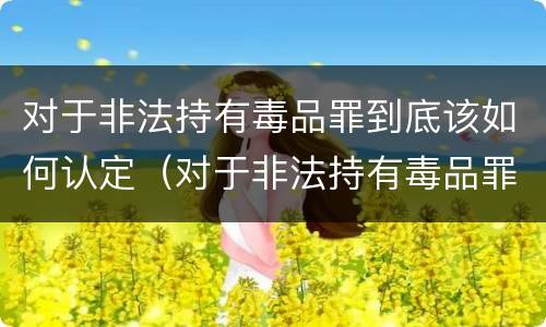 对于非法持有毒品罪到底该如何认定（对于非法持有毒品罪到底该如何认定呢）