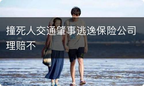 撞死人交通肇事逃逸保险公司理赔不