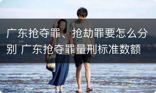 广东抢夺罪、抢劫罪要怎么分别 广东抢夺罪量刑标准数额