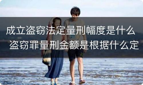 成立盗窃法定量刑幅度是什么 盗窃罪量刑金额是根据什么定的