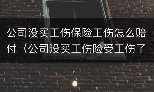 公司没买工伤保险工伤怎么赔付（公司没买工伤险受工伤了怎么办）
