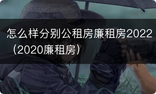 怎么样分别公租房廉租房2022（2020廉租房）
