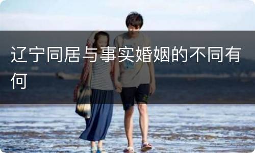 辽宁同居与事实婚姻的不同有何