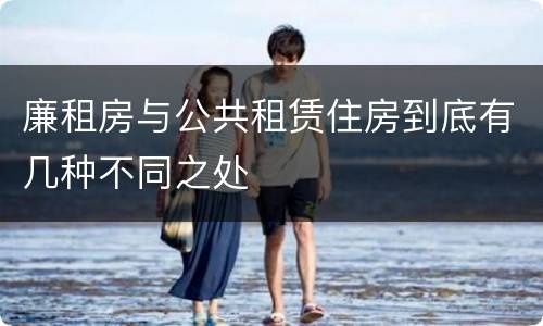 廉租房与公共租赁住房到底有几种不同之处