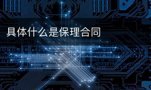 具体什么是保理合同