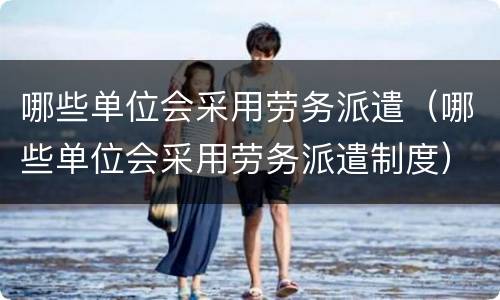 哪些单位会采用劳务派遣（哪些单位会采用劳务派遣制度）
