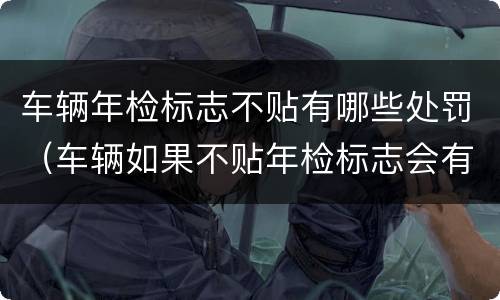 车辆年检标志不贴有哪些处罚（车辆如果不贴年检标志会有怎样的处罚?）