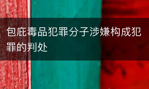 包庇毒品犯罪分子涉嫌构成犯罪的判处