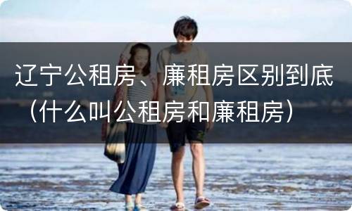 辽宁公租房、廉租房区别到底（什么叫公租房和廉租房）