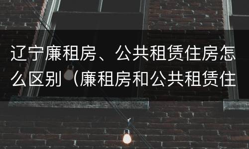 辽宁廉租房、公共租赁住房怎么区别（廉租房和公共租赁住房有什么区别）