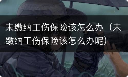 未缴纳工伤保险该怎么办（未缴纳工伤保险该怎么办呢）