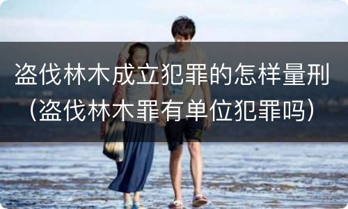 盗伐林木成立犯罪的怎样量刑（盗伐林木罪有单位犯罪吗）